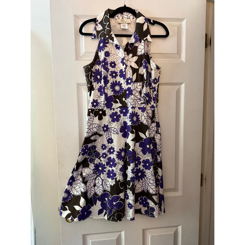 Purple Floral Dress By DBY Size 10